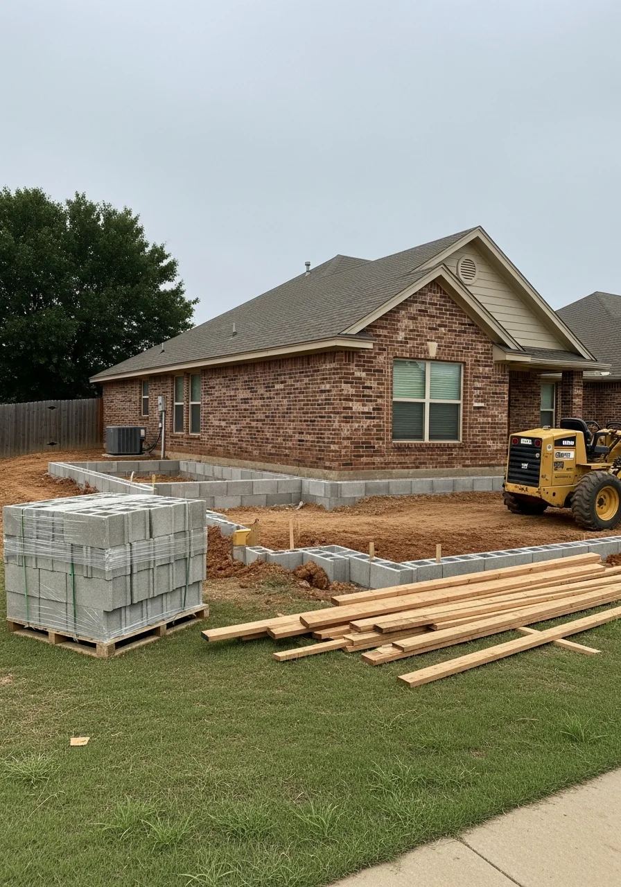 Detail of a Shawnee property showing residential construction and local area character.